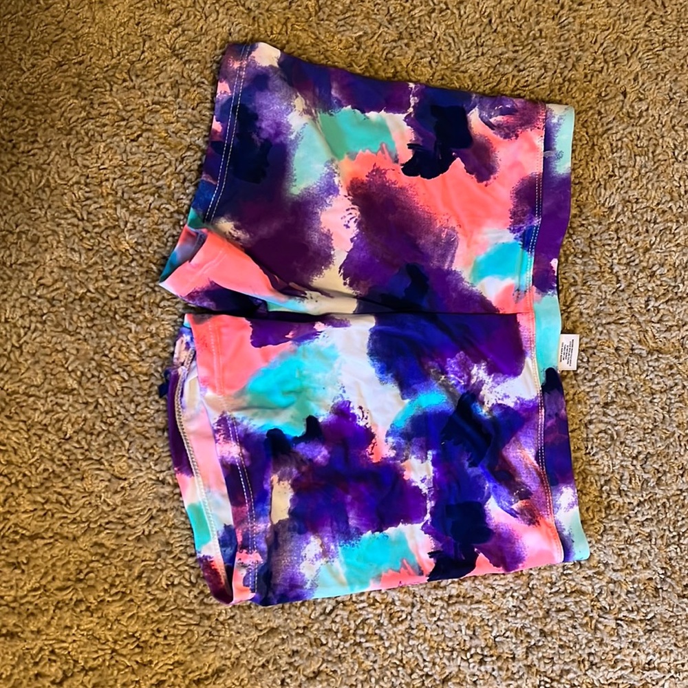 Girls XL never worn shorts. Tie Dye
